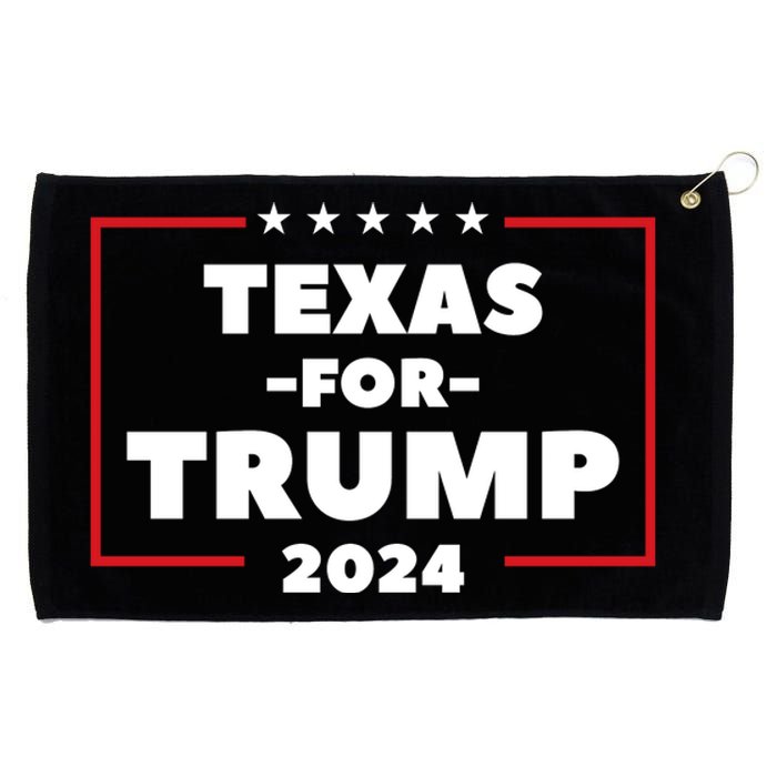 Texas For Trump 2024 Grommeted Golf Towel