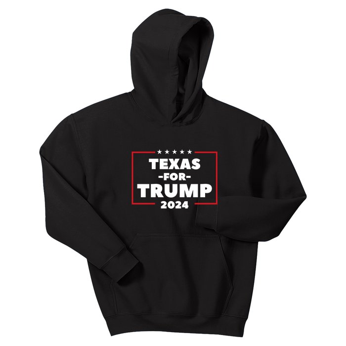 Texas For Trump 2024 Kids Hoodie