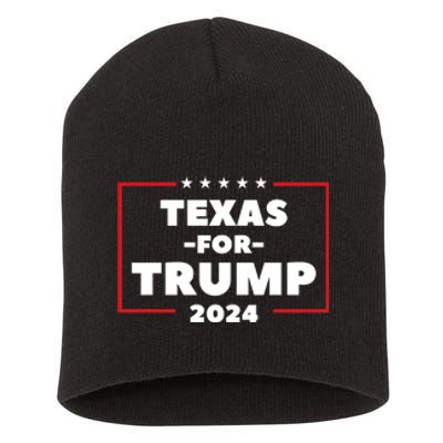 Texas For Trump 2024 Short Acrylic Beanie