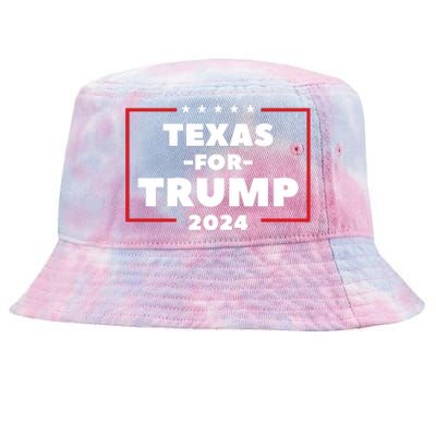 Texas For Trump 2024 Tie-Dyed Bucket Hat