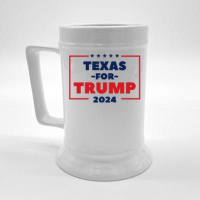 Texas For Trump 2024 Beer Stein