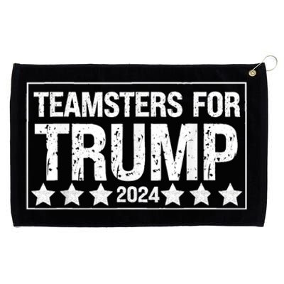 Teamsters For Trump 2024 Grommeted Golf Towel