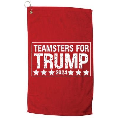 Teamsters For Trump 2024 Platinum Collection Golf Towel