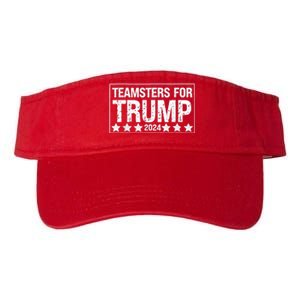 Teamsters For Trump 2024 Valucap Bio-Washed Visor