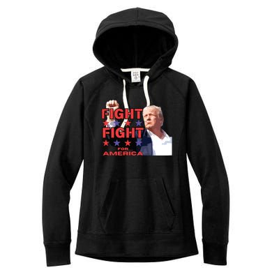 Trump Fight Trump Shooting Fight Trump Attempted Assassination Women's Fleece Hoodie