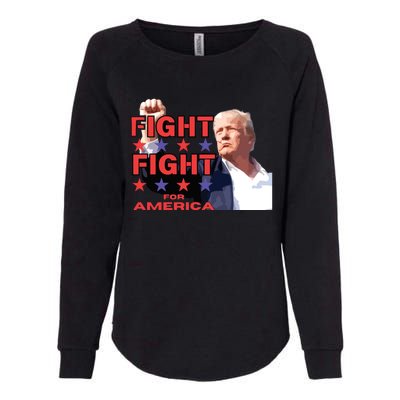 Trump Fight Trump Shooting Fight Trump Attempted Assassination Womens California Wash Sweatshirt