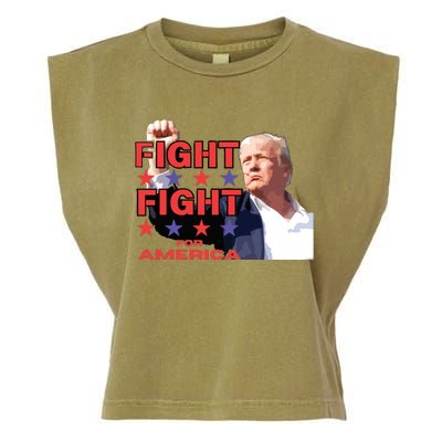 Trump Fight Trump Shooting Fight Trump Attempted Assassination Garment-Dyed Women's Muscle Tee