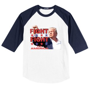 Trump Fight Trump Shooting Fight Trump Attempted Assassination Baseball Sleeve Shirt