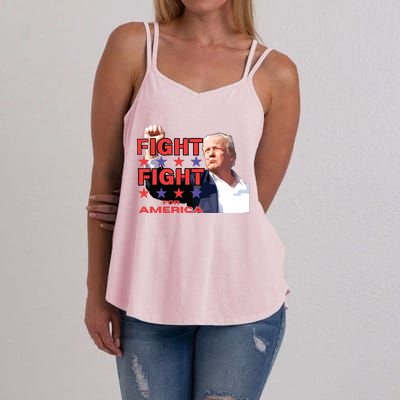 Trump Fight Trump Shooting Fight Trump Attempted Assassination Women's Strappy Tank