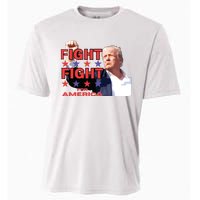 Trump Fight Trump Shooting Fight Trump Attempted Assassination Cooling Performance Crew T-Shirt