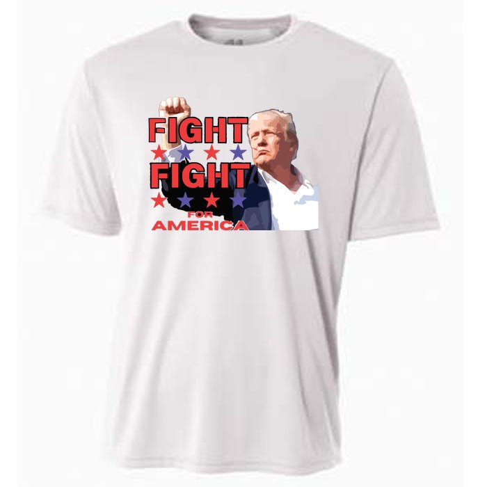 Trump Fight Trump Shooting Fight Trump Attempted Assassination Cooling Performance Crew T-Shirt