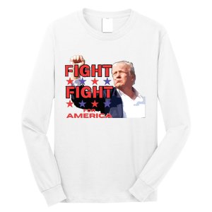 Trump Fight Trump Shooting Fight Trump Attempted Assassination Long Sleeve Shirt