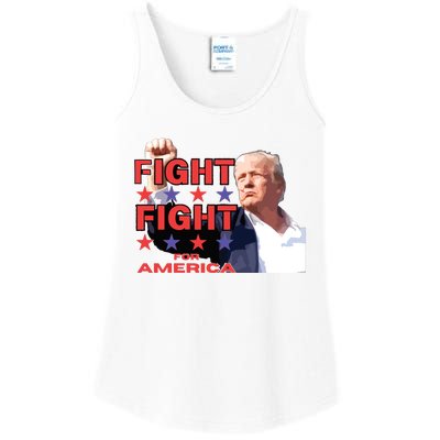 Trump Fight Trump Shooting Fight Trump Attempted Assassination Ladies Essential Tank