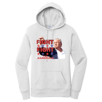 Trump Fight Trump Shooting Fight Trump Attempted Assassination Women's Pullover Hoodie