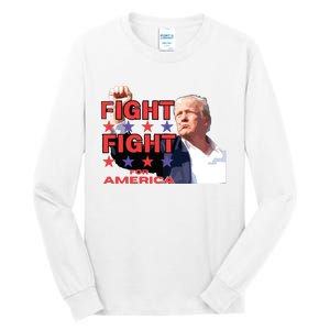 Trump Fight Trump Shooting Fight Trump Attempted Assassination Tall Long Sleeve T-Shirt