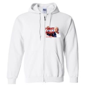 Trump Fight Trump Shooting Fight Trump Attempted Assassination Full Zip Hoodie