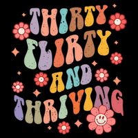 Thirty Flirty & Thriving Groovy 30th Birthday Retro 30 Years City Backpack