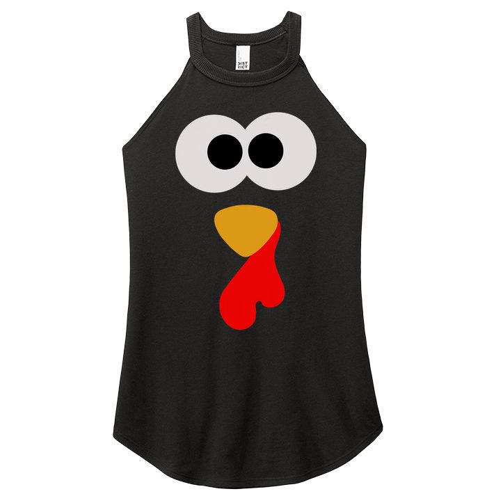 Turkey Face Thanksgiving Matching Family Costume Autumn Women's Perfect Tri Rocker Tank