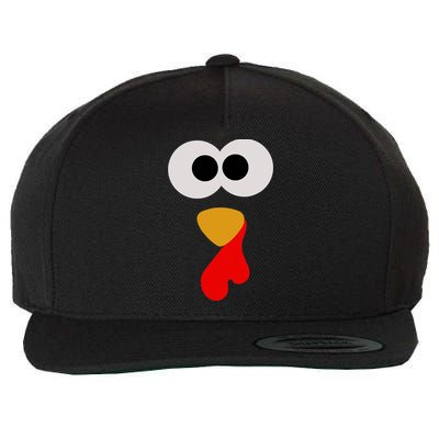 Turkey Face Thanksgiving Matching Family Costume Autumn Wool Snapback Cap