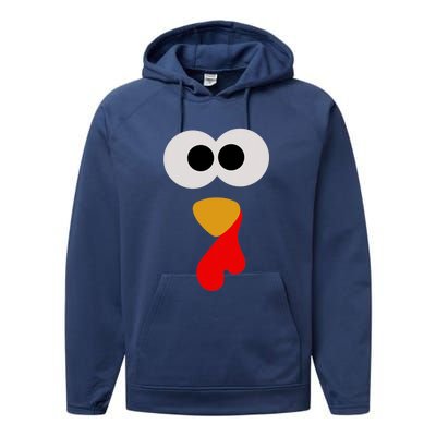 Turkey Face Thanksgiving Matching Family Costume Autumn Performance Fleece Hoodie