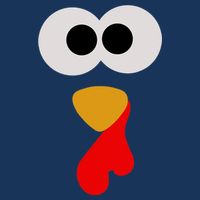 Turkey Face Thanksgiving Matching Family Costume Autumn Cooling Performance Crew T-Shirt