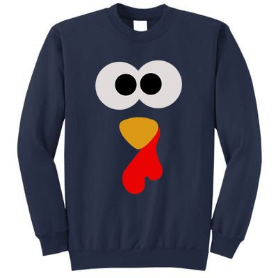 Turkey Face Thanksgiving Matching Family Costume Autumn Sweatshirt