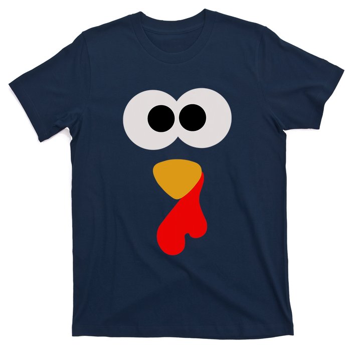 Turkey Face Thanksgiving Matching Family Costume Autumn T-Shirt