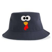 Turkey Face Thanksgiving Matching Family Costume Autumn Sustainable Bucket Hat