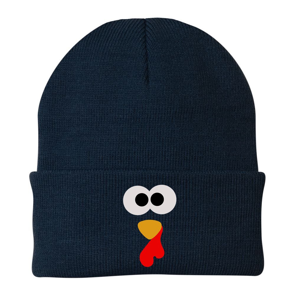 Turkey Face Thanksgiving Matching Family Costume Autumn Beanie