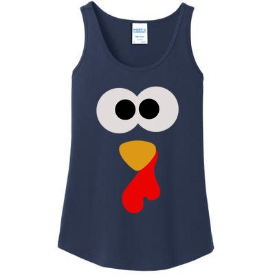 Turkey Face Thanksgiving Matching Family Costume Autumn Ladies Essential Tank