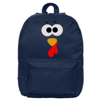 Turkey Face Thanksgiving Matching Family Costume Autumn 16 in Basic Backpack