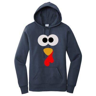 Turkey Face Thanksgiving Matching Family Costume Autumn Women's Pullover Hoodie