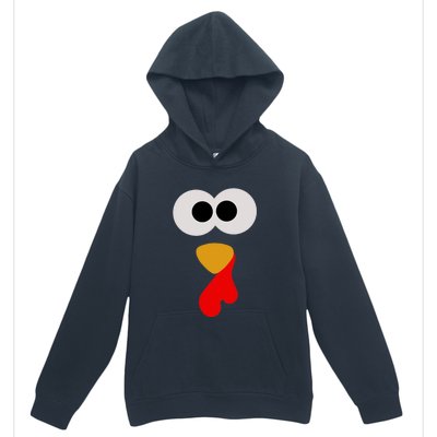 Turkey Face Thanksgiving Matching Family Costume Autumn Urban Pullover Hoodie