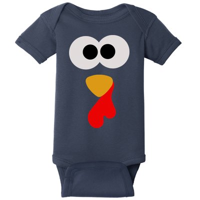 Turkey Face Thanksgiving Matching Family Costume Autumn Baby Bodysuit