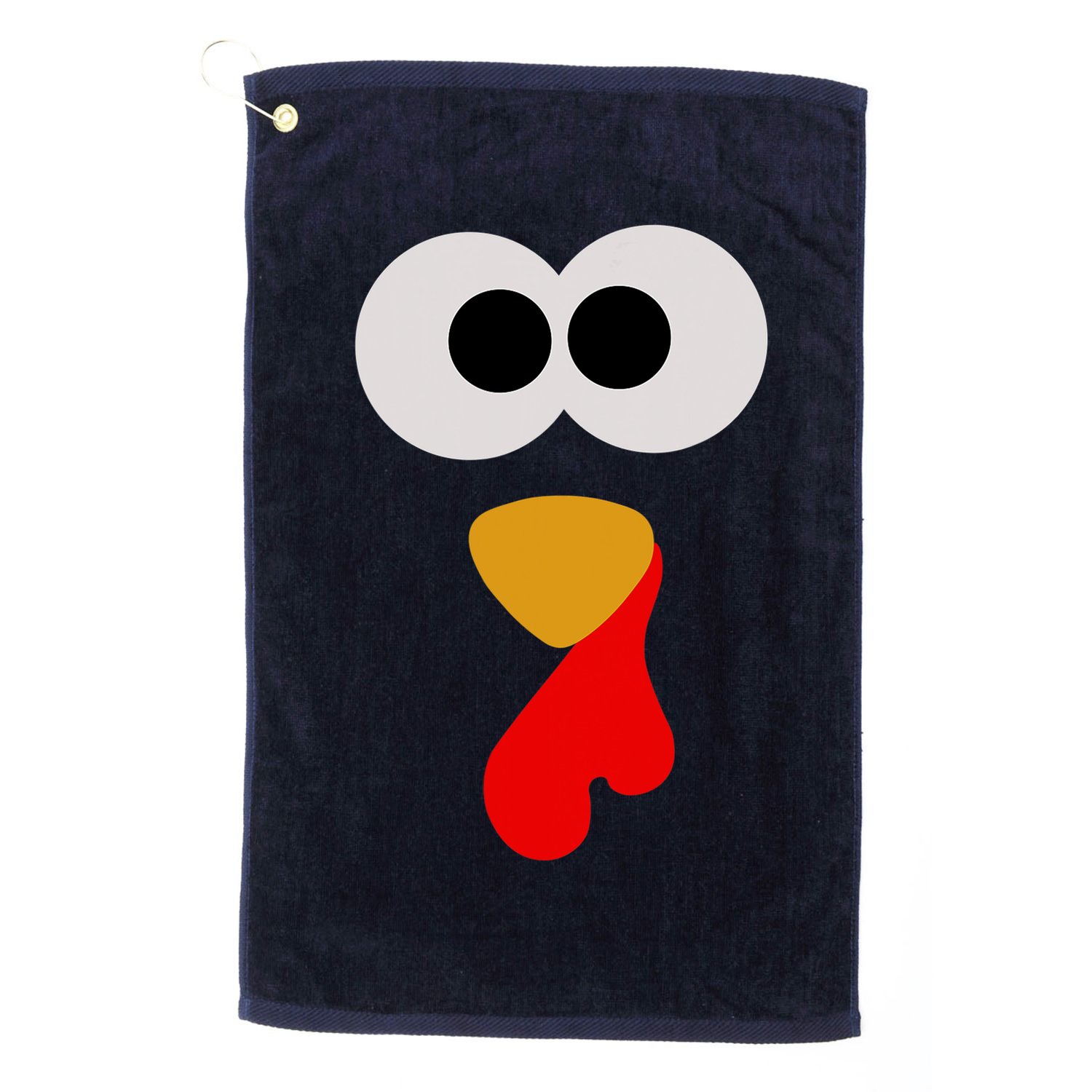 Turkey Face Thanksgiving Matching Family Costume Autumn Golf Towel