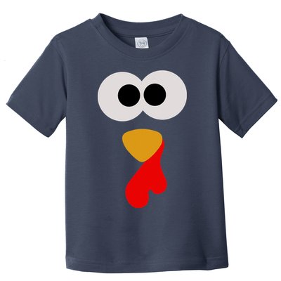 Turkey Face Thanksgiving Matching Family Costume Autumn Toddler T-Shirt