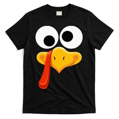 Turkey Face Thanksgiving Costume Family Outfits Matching Fun T-Shirt