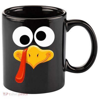 Turkey Face Thanksgiving Costume Family Outfits Matching Fun 11oz C Handle Ceramic Mug