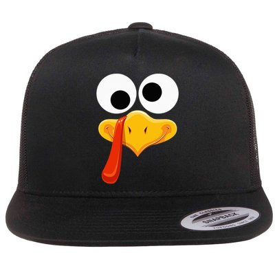 Turkey Face Thanksgiving Costume Family Outfits Matching Fun Flatbill Hat