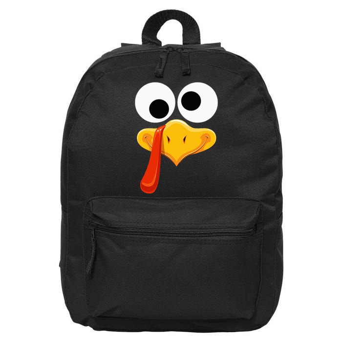 Turkey Face Thanksgiving Costume Family Outfits Matching Fun 16 in Basic Backpack