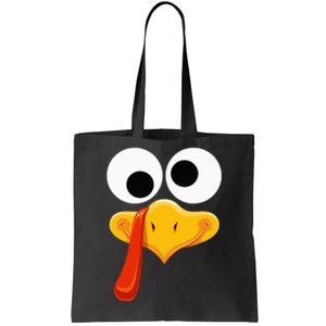 Turkey Face Thanksgiving Costume Family Outfits Matching Fun Tote Bag