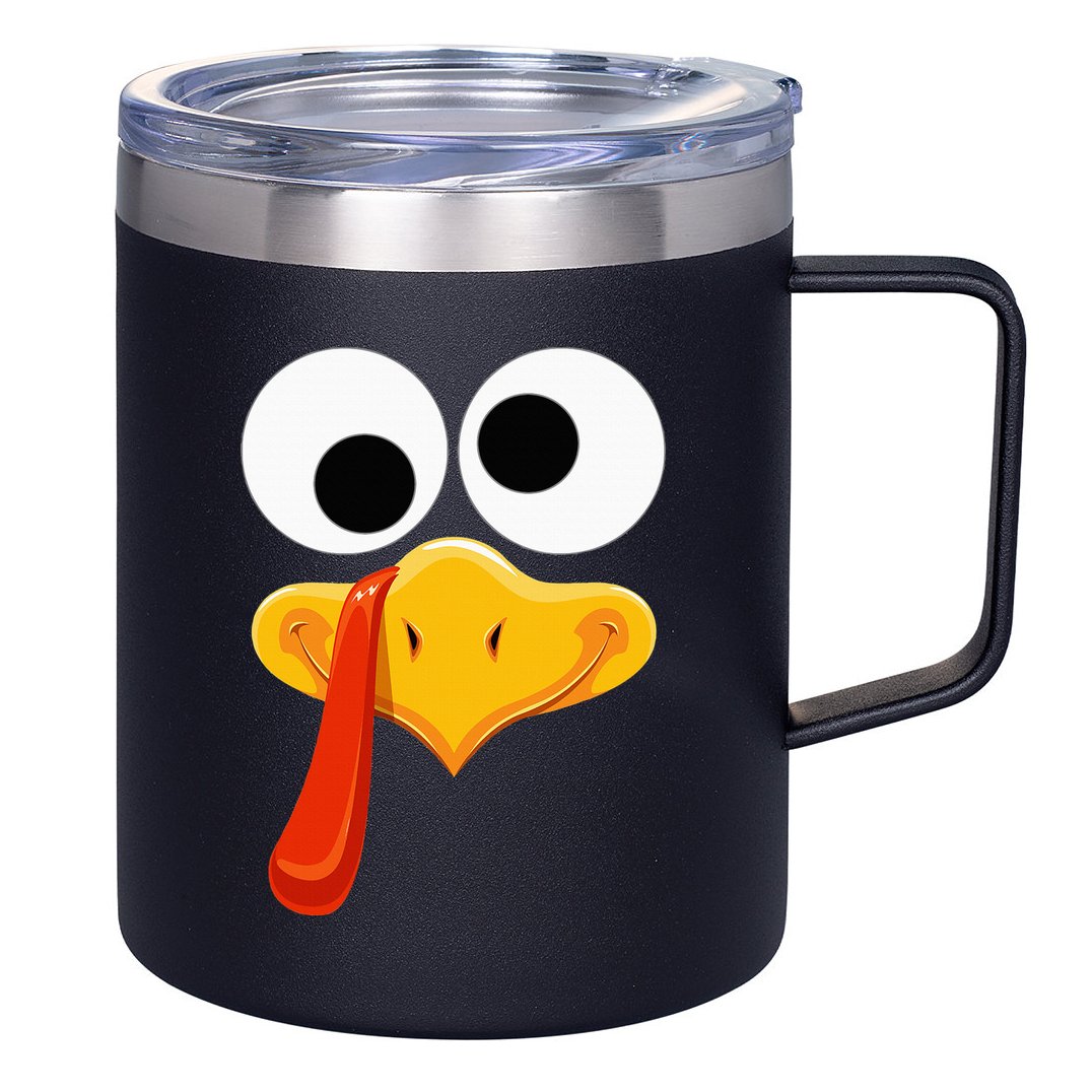 Turkey Face Thanksgiving Costume Family Outfits Matching Fun 12oz Stainless Steel Coffee Mug