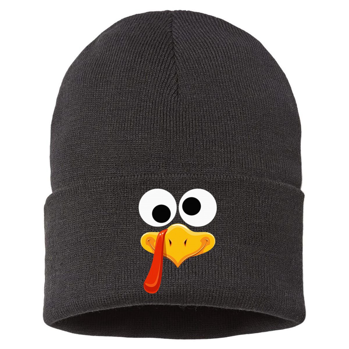 Turkey Face Thanksgiving Costume Family Outfits Matching Fun Sustainable Knit Beanie