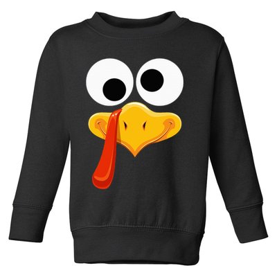Turkey Face Thanksgiving Costume Family Outfits Matching Fun Toddler Sweatshirt