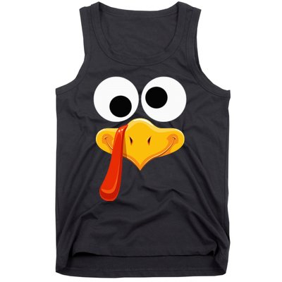 Turkey Face Thanksgiving Costume Family Outfits Matching Fun Tank Top