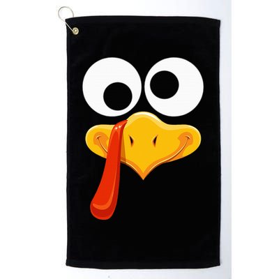 Turkey Face Thanksgiving Costume Family Outfits Matching Fun Golf Towel