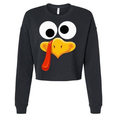 Turkey Face Thanksgiving Costume Family Outfits Matching Fun Cropped Pullover Crew