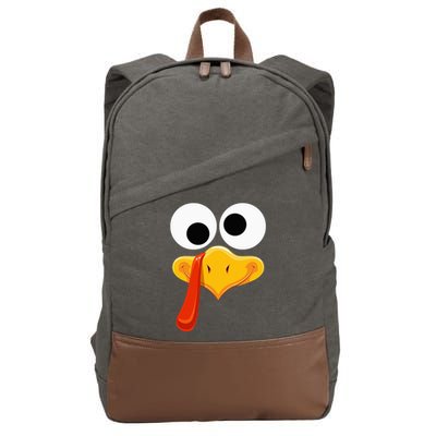 Turkey Face Thanksgiving Costume Family Outfits Matching Fun Cotton Canvas Backpack