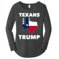 Texans For Trump President 2024 Texas Women's Perfect Tri Tunic Long Sleeve Shirt