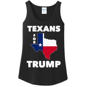 Texans For Trump President 2024 Texas Ladies Essential Tank